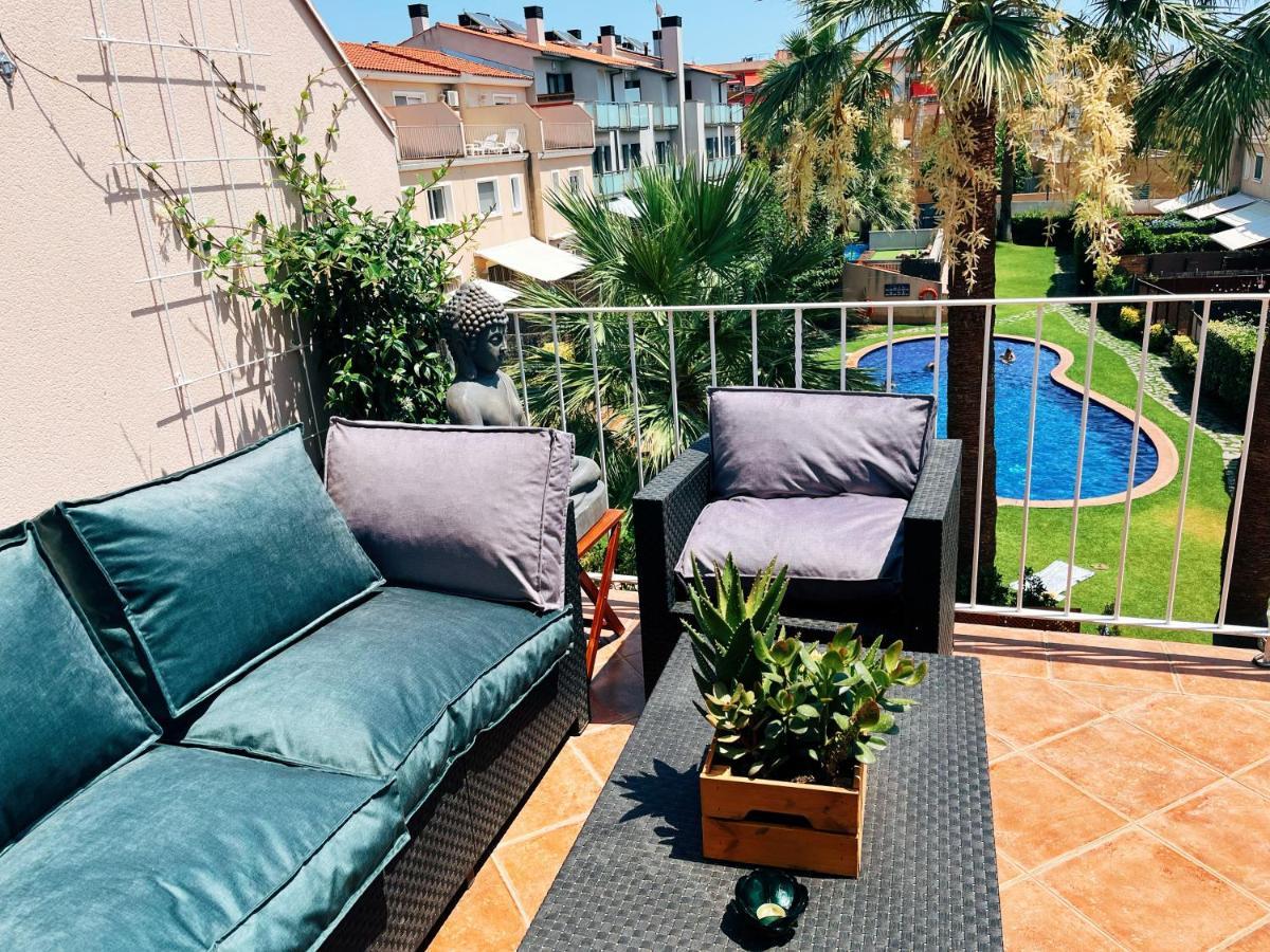 Cheerful Townhouse Center Sitges 5 Bedrooms Pool And Terrace 外观 照片